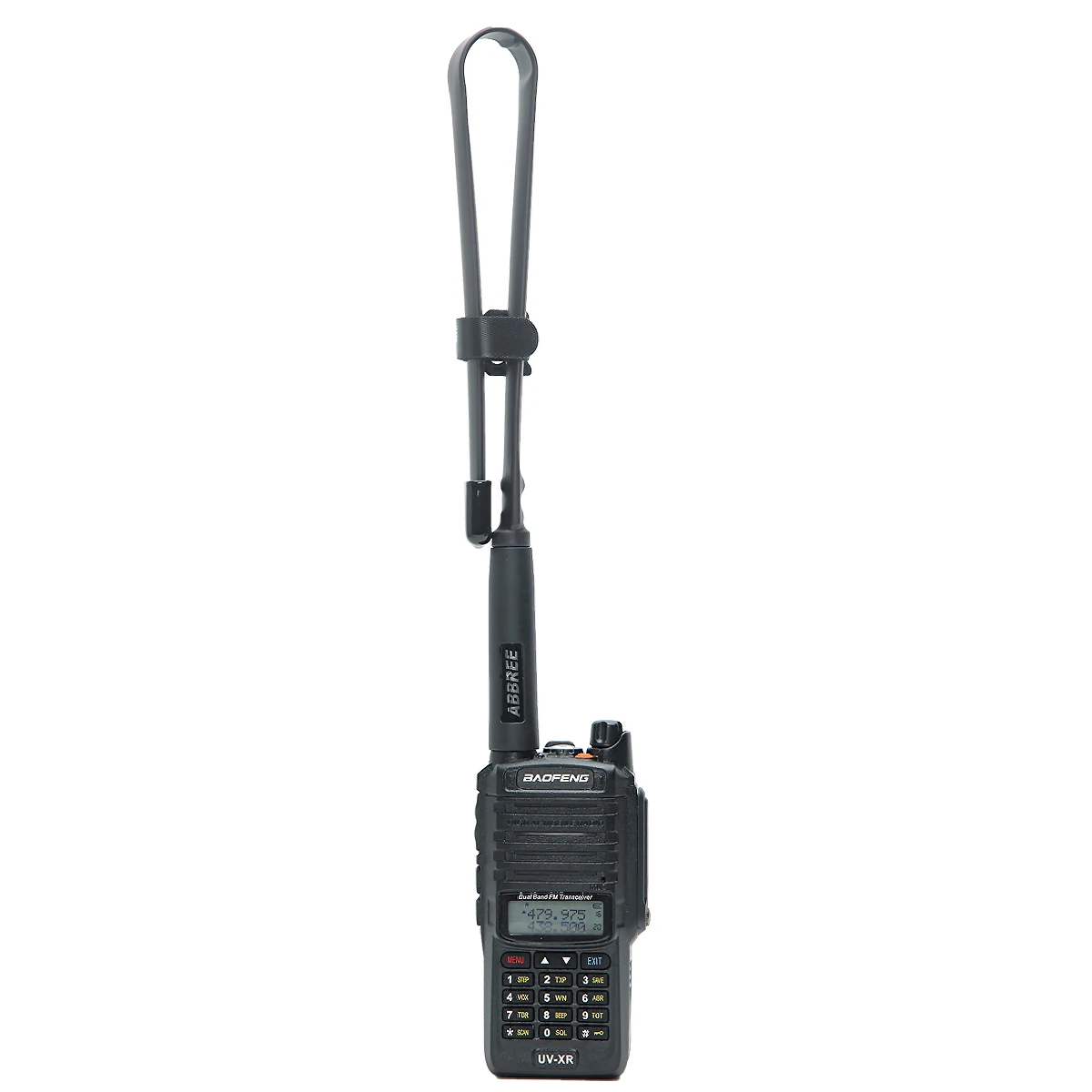 ABBREE SMA-Female Двухдиапазонная 144/430Mhz Складная тактическая антенна для Baofeng Радио UV-XR UV-9R рация