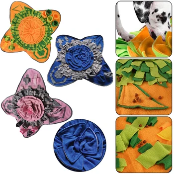 

Pet Toys Dog Cat Sniffing Pad Washable Durable Training Blanket Feeding Mat Piecing Interactive Multi-Color No-Toxic