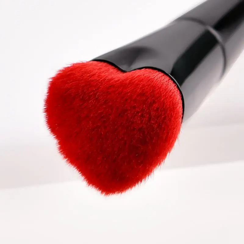 

Red Heart-shaped Makeup Brush Nylon Fiber Foundation Powder Blush Concealer Makeup Brushes Cosmetics Beauty Tool Maquiagem TSLM1