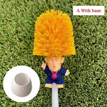 

1 Pcs Donald Trump Toilet Bowl Brush Funny Gag Gift Toilet Great Again JA55