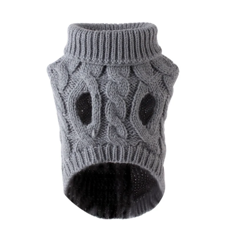 Winter Warm Dog Knitting Costume Small And Medium Dog Sweater Pet Clothes Knitwear Thickening Warm Winter Knitting Costume
