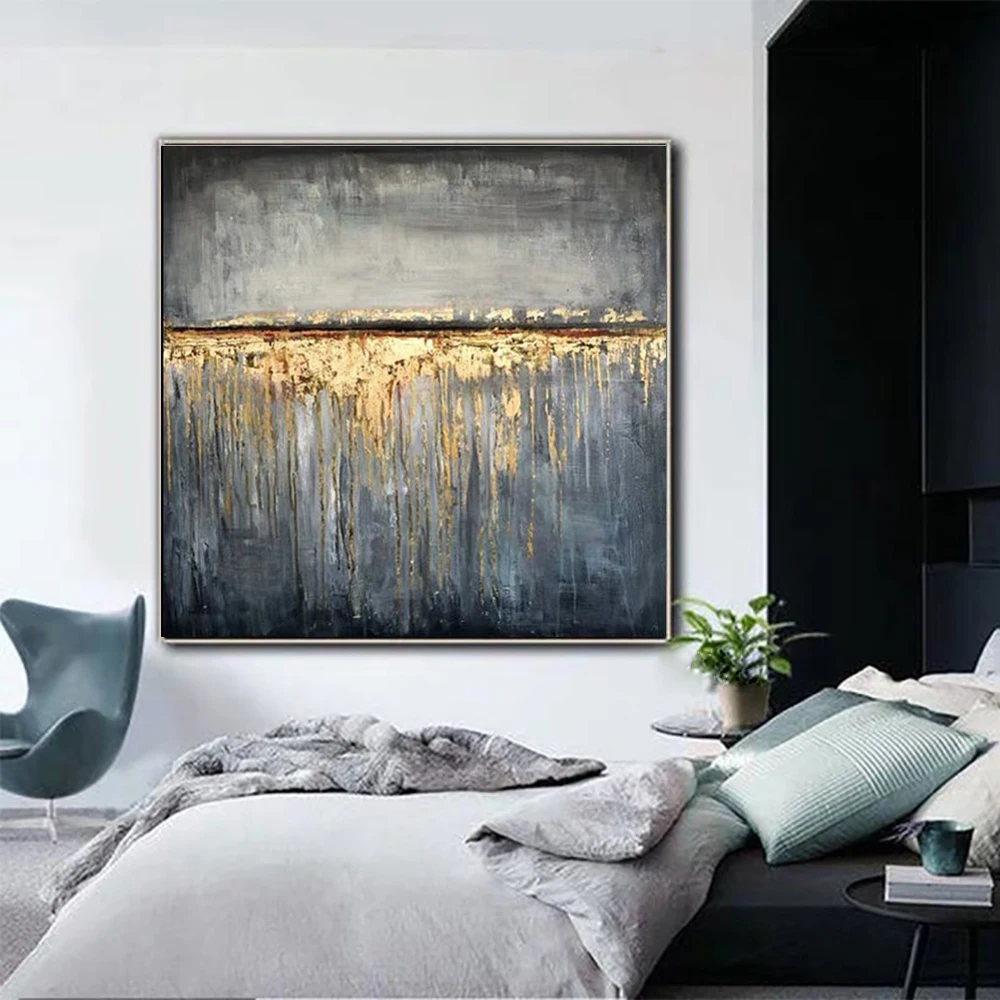 

scenery Handmade Abstract Wall Art Mural Thick Texture Hand painted Oil Painting On Canvas Office Interior Decoration Paintings