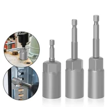

1PC Hex Extended Socket Sleeve Nozzles Nut Driver Set Drill Bit Adapter Strong Magnetic Sleeve Multi-purpose Drill Bit Tools Set