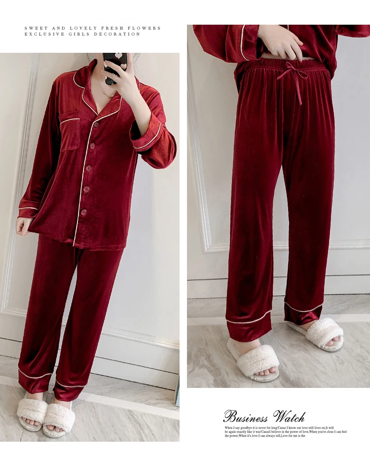 MECHCITIZ бархатные пижамные комплекты осенне-зимний банный халат топ брюки из 3 предметов пижамы женские пижамы халат пижама домашняя одежда