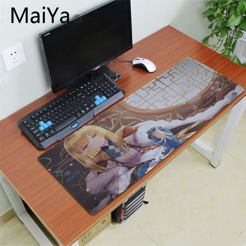 Lock Edge 30x80cm MaiYa Fate Серия Grand Order Аниме Коврик для мыши для девочек большая акция большой игровой коврик для мыши клавиатуры коврик - Цвет: Lock Edge 30x80cm