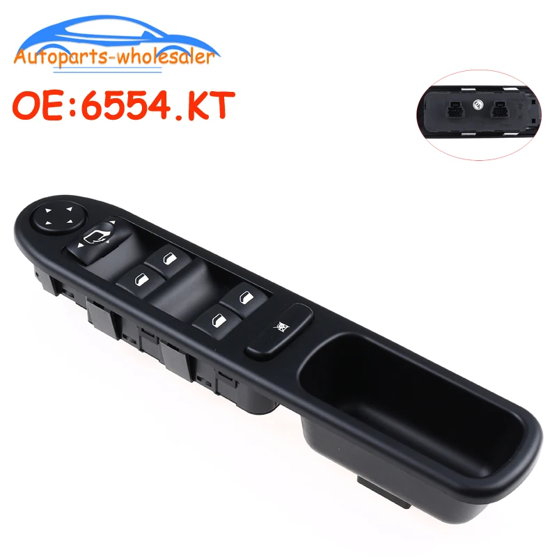 New Car Auto 6554.KT 6554KT For Peugeot 307 CC 2003-2008 307 SW 2002-2014  Electric Window Control Switch with Folding