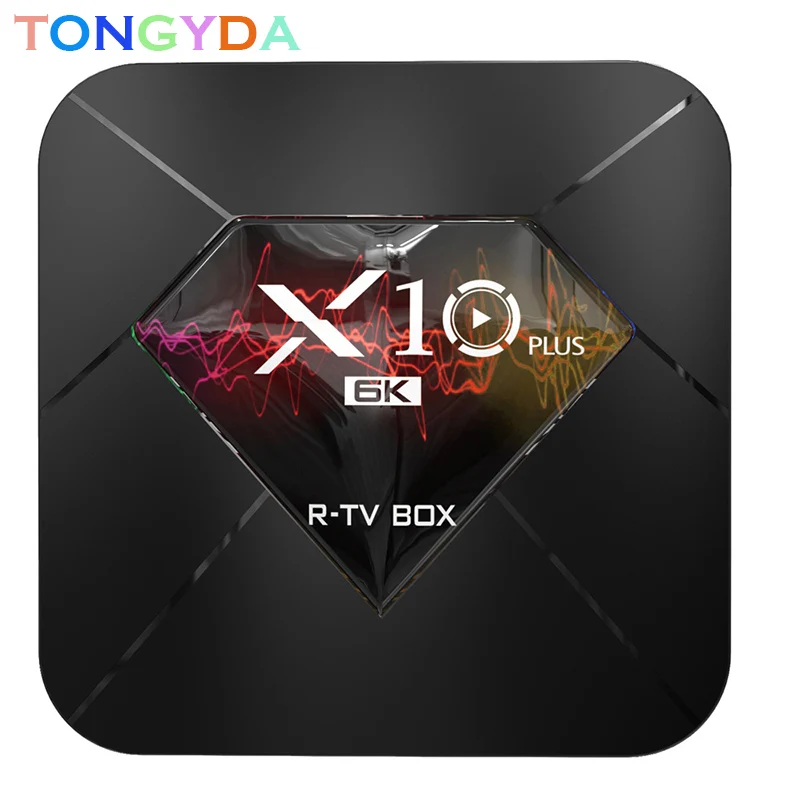 

2019 X10 Plus 6K Android 9.0 Smart TV Box Allwinner H6 Quad Core 4GB 32GB 64GB 2.4Ghz Wifi USB 3.0 H.265 Media Player TV Box