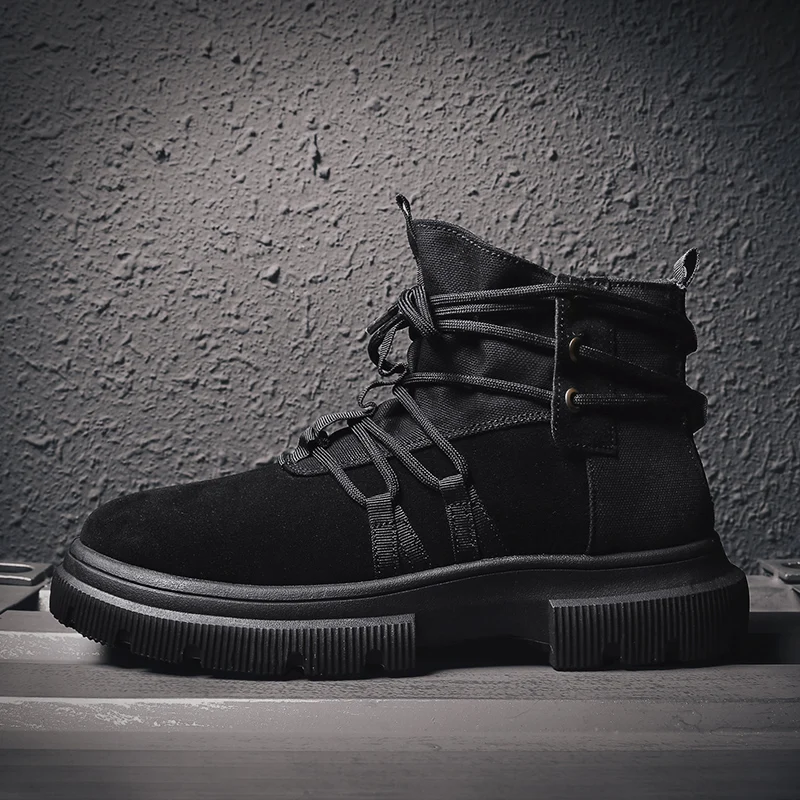 Najtaniej Jesień buty męskie zimowe Retro Martin buty męskie Zapatos Erkek Bot buty w stylu casual wysokiej jakości obuwie trampki Bota Masculina