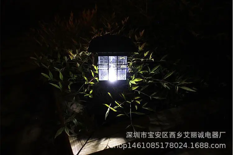 EBay для нового стиля Солнечная настенная лампа вставка для клеймо двойного назначения светодиодный газон уличный светильник декоративная лампа