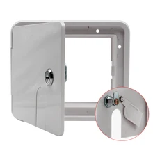 

Heavy Duty Electric Cable Hatch RV Electric Cord Protect Case – White RV Camper Electric Cord Cover