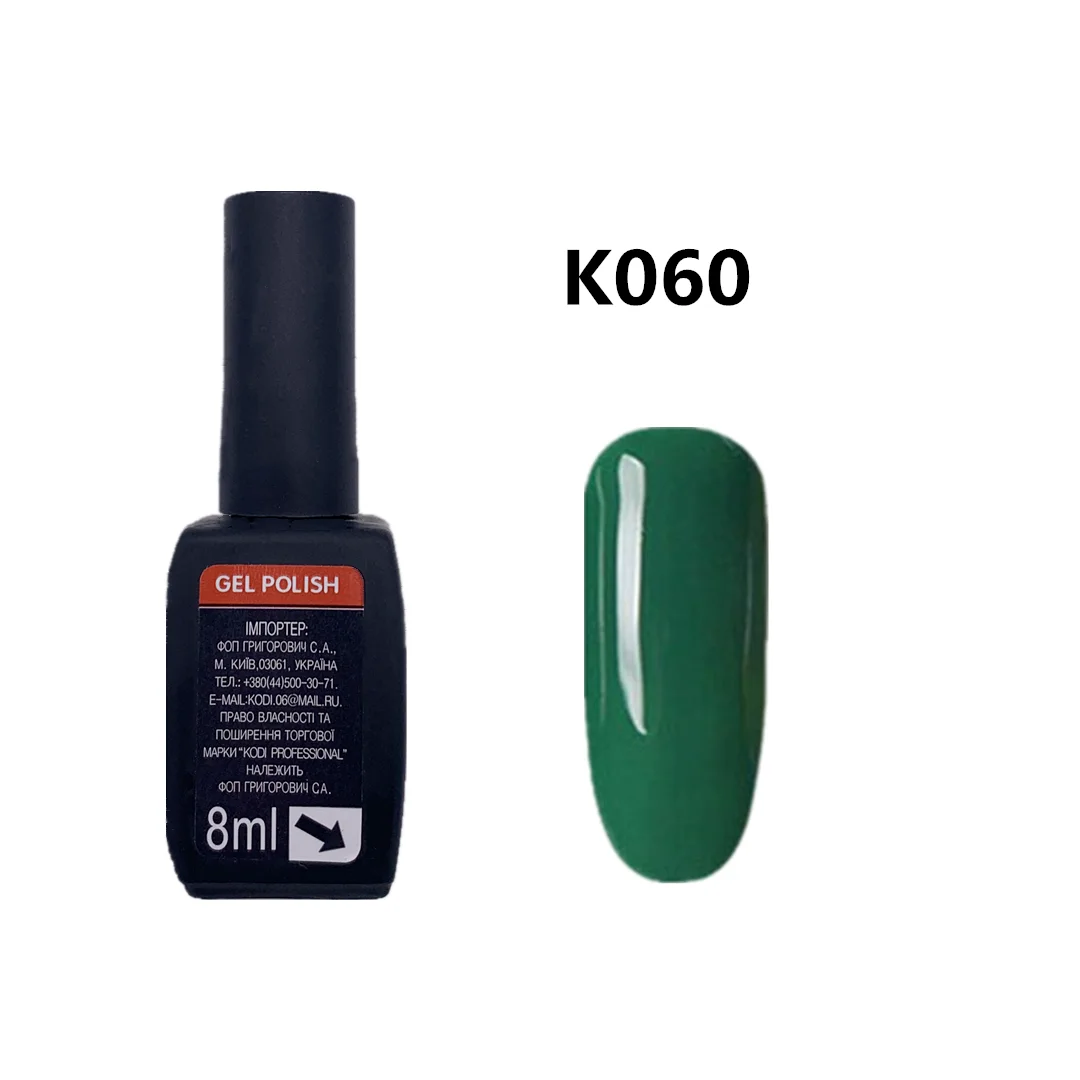 Kodi 8 мл 112 цветов гель для ногтей Профессиональный Чистый цвет УФ светодиодный Гель-лак для ногтей длительный Замачивание Гель-лак праймер - Цвет: K060