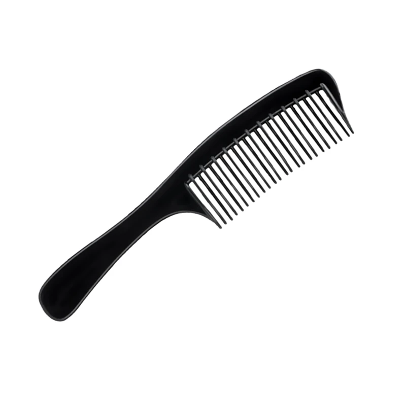 ABVP двойной ряд зуб Detangler волос гребень-шампунь гребень с ручкой для длинных вьющихся влажных волос