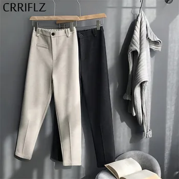 

Autumn Winter Thicken Warm Harem Pants Women Casual Slim Trousers 2020 New CRRIFLZ