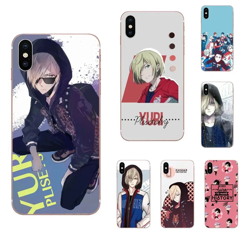 TPU Capa For Samsung Galaxy Note 5 8 9 S3 S4 S5 S6 S7 S8 S9 S10 5G mini Edge Plus Lite Anime Skate Yuri On Ice Plisetsky | Мобильные
