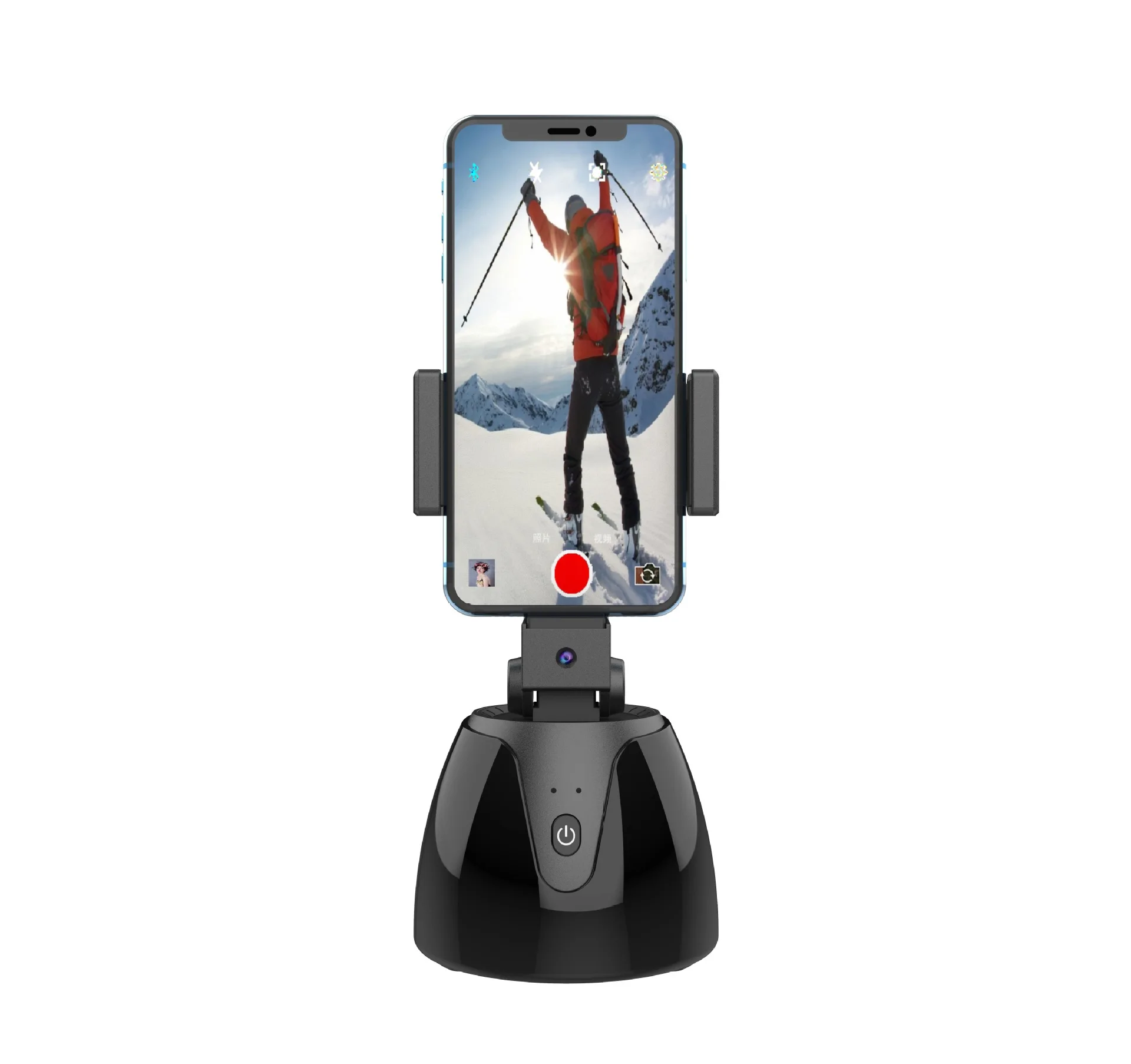 360 &deg; rotation intelligent follow object tracking camera AI face recognition photo live Gimbals