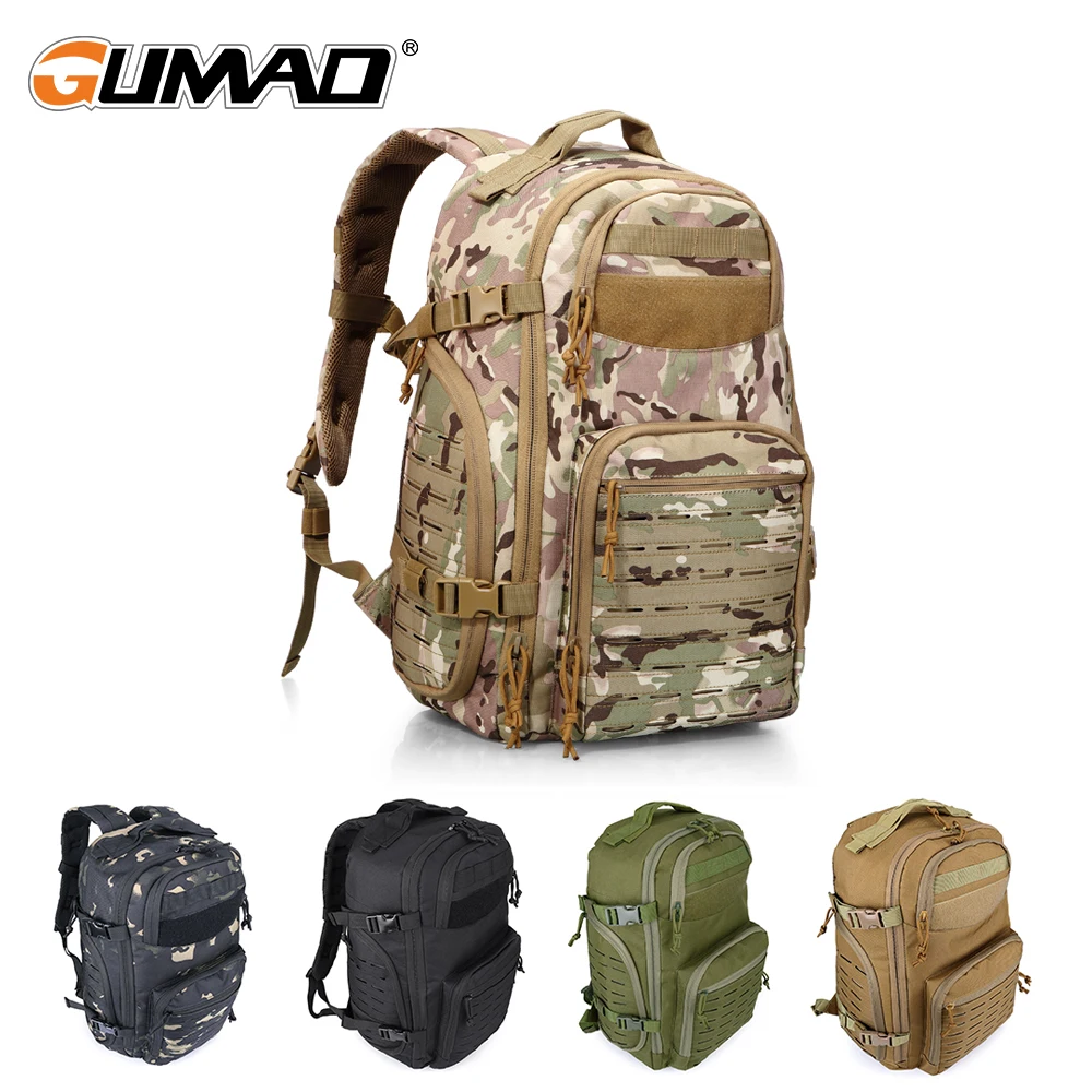 Günstig Outdoor 1000D Laser Schneiden Molle Camo Taktische Rucksack Military Tasche Trekking Rucksack Armee Jagd Camping Wandern Reisen