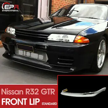 

US Warehouse JUN Style Fiberglass Front Lip FRP Bumper Splitter Kit Fit For Nissan Skyline R32 Standard GTR Front Bumper Only