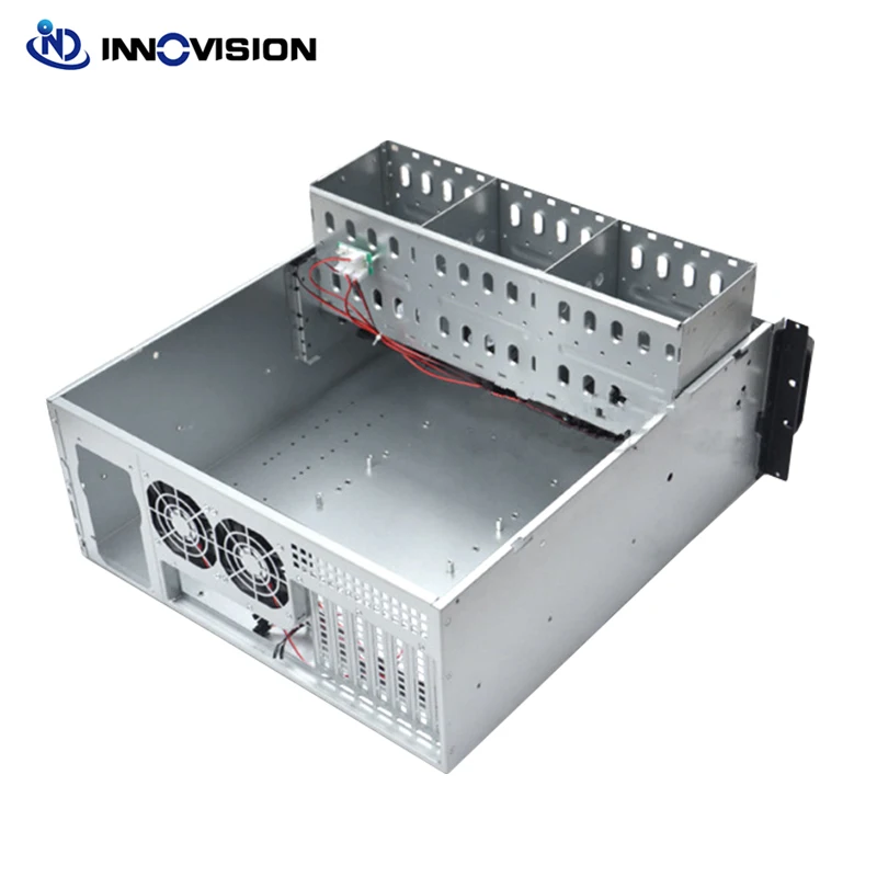 4U Computer Industrial Rack Mount Case 480MM Depth Support 15HDD Storage Server Chassis IPFS Server Max Install 12x13 inch M/B
