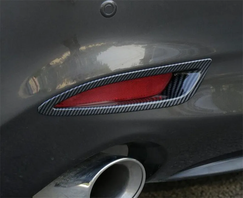 Задняя противотуманная фара CEYUSOT для Mazda 6, рамка, 19, 20, отражатель заднего бампера, противотуманный светильник, накладка, АБС углеродное волокно, мазда 6, автозапчасти