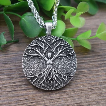 

12pcs Celtics Tree of Life Goddess necklace mother gift