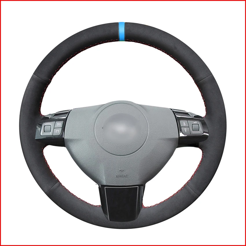 Black-PU-Artificial-Leather-Hand-Sew-Car-Steering-Wheel-Cover-for-Opel-Astra-H-2004-2009-1