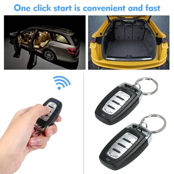 

DC 12V Universal Car Remote Central Kit Locking Keyless Entry System 4 Button for Car Vehicle Automotive Support Trunk Pop