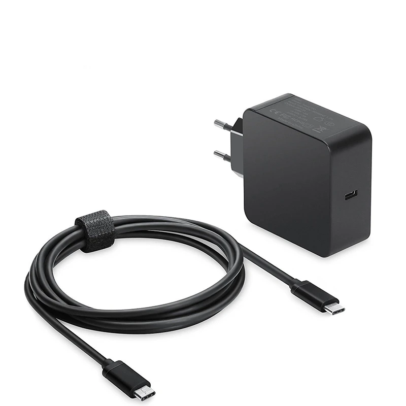 

65W 20V 3.25A Type-C Fast Charger USB C Power Laptop Adapter for ChromeBook Pixel Macbook Pro 13'' 15'' Huawei Dell XPS Lenovo