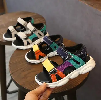 

2020 Summer Kids Casual Shoes Brand open Toe Toddler Boys Girls Sandals Orthopedic Sport PU Leather Baby Beach Sandals Shoes