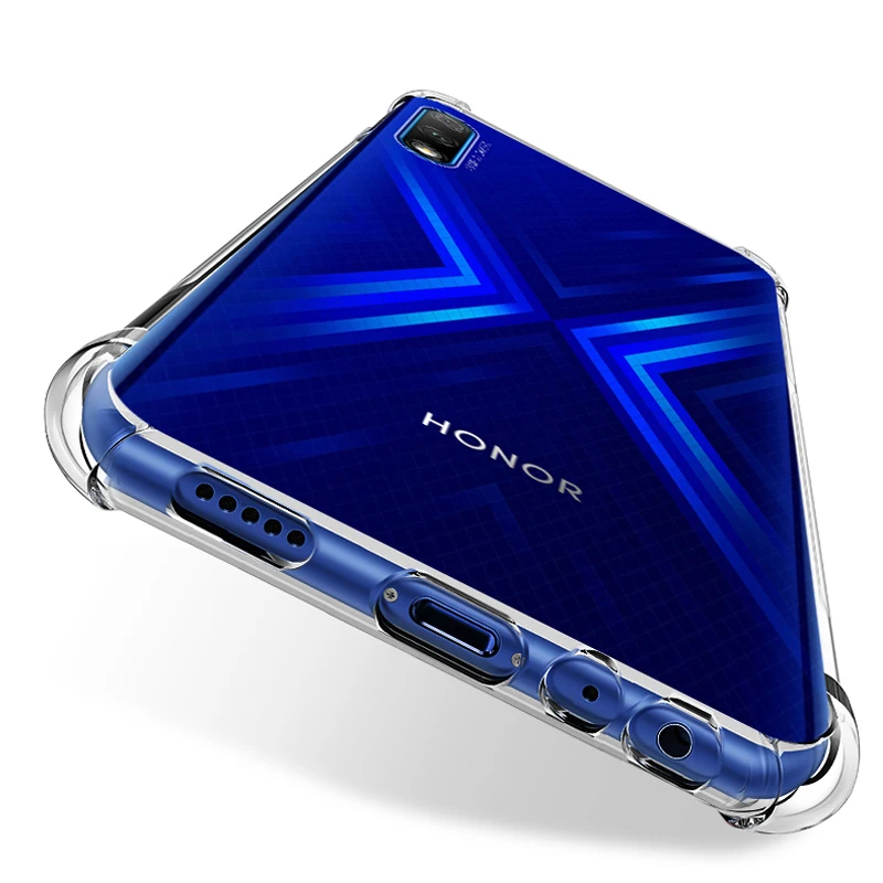 

YUETUO tpu transparant clear phone back etui,coque,cover,case for huawei honor 9x pro 9 x 9xpro silicone accessories protector