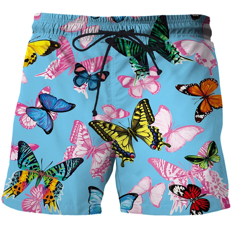 

Cartoon pictures Men 3d Print Shorts butterfly Mens Swimming Shorts Fashion Casual Alternative Hip Hop Street Sweatpants gym