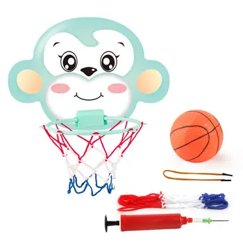 

Children'S Cartoon Image Can Be Raised And Lowered Basketball Stand With Basketball Pump Children'S Sports Toys