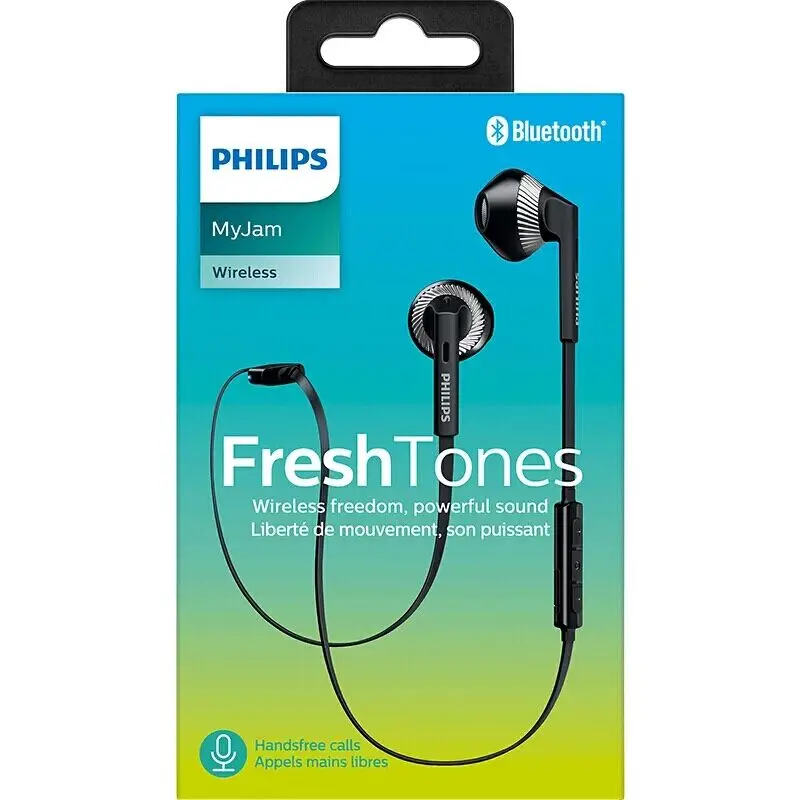 Philips SHB5250 беспроводной Bluetooth 4,1 спортивные вкладыши в уши для наушников гарнитура для samsung huawei Xiaomi Мобильный телефон официальный