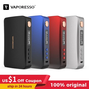 

Original vaporesso GEN TC Box MOD 200W by dual 18650 battery with 0.91' OLED screen electronic cigarettes vape Mod