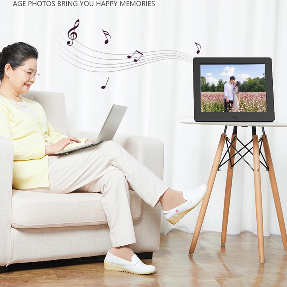 8 Inch Digital Calendar Photo Frame 1024x768 Remote Control Function Picture Video Player Music Calendar Day Clock Album Gift