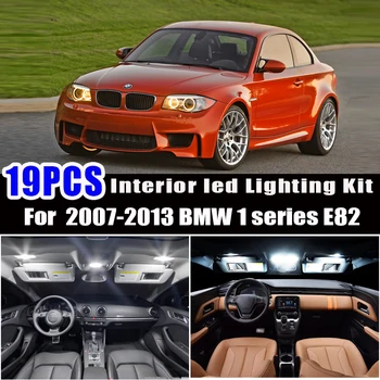 

For 2007-2013 BMW 1 series E82 Coupe 120i 125i 135i 120d 123d 1M 19pc x Canbus LED interior dome reading Light Kit