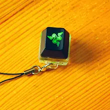 Razer OW Overwatch Keycap + Razer Green Switch Cherry MX Blue Switch Tester Kit Keychain Lighting Up(China)