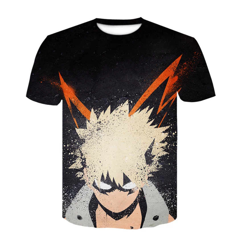 Футболка унисекс с 3D-принтом Мой боку Моя геройская Академия Katsuki Bakugou футболка