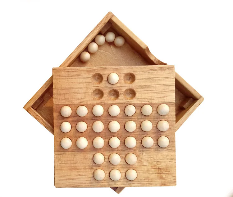 Классическая образовательная игрушка один китайский чеков Peg Solitaire отдельные алмазные китайские чекеры