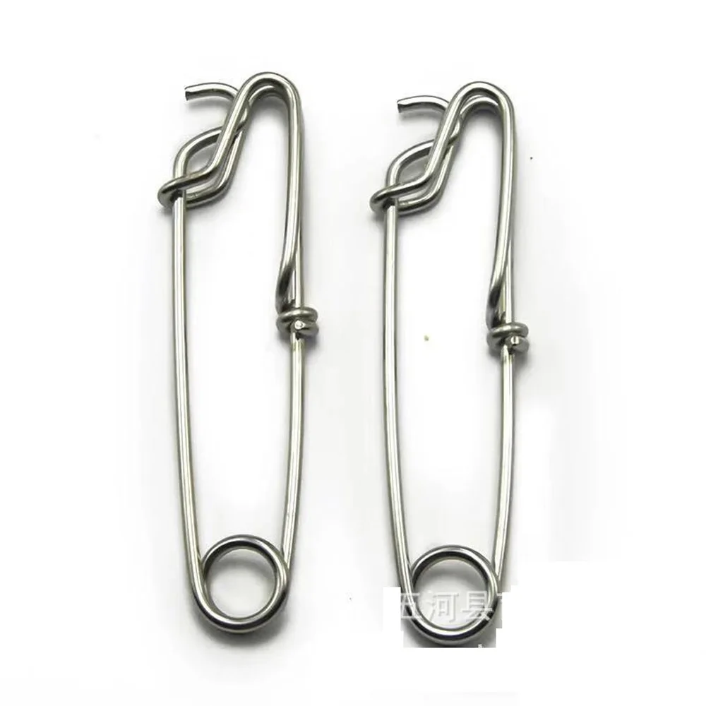 Fishing Swivel Accessories Stainless Steel Quick Pin Fishing Tackles with Lure Bait 1pcs