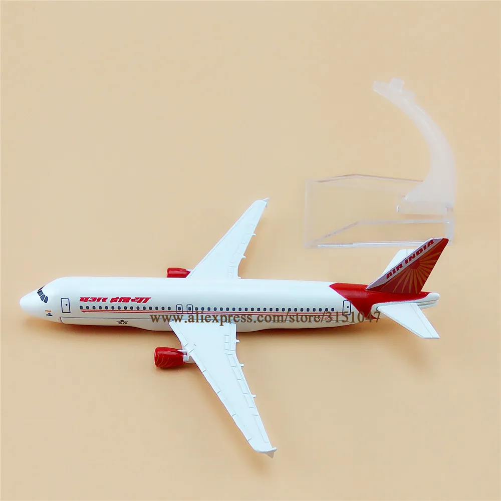 16 см белый воздух Индия A320 Airbus 320 Airways Airlines металлический сплав модель самолета