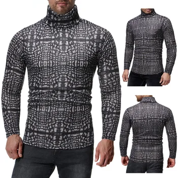 

2019 European Code Man Leisure Time Hollow Out 3d Hip-hop High Lead T Shirt Male