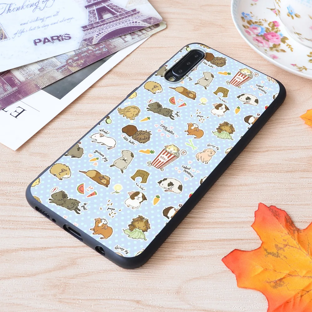 

Guinea Pig Party Cavy Cuddles and Rodent Romance Print Soft Silicone Matt Case For Samsung Galaxy S Note and Galaxy A