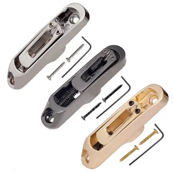 

A Set of 5 Pcs Individual Bridge Saddles Tailpiece for 5 String Bass Guitar accessories parts Chrome Black Gold choose