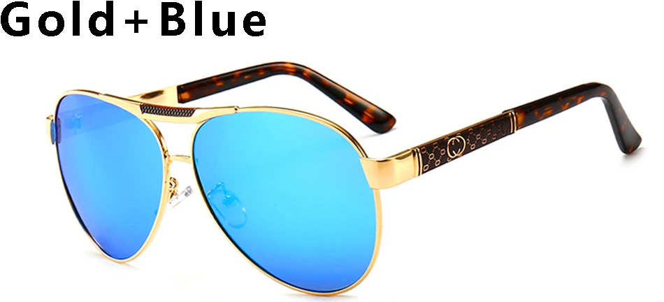 Брендовые солнцезащитные очки для мужчин, Ретро стиль, металлическая оправа, поляризационные очки для вождения, солнцезащитные очки для мужчин, Gafas Masculino, UV400 - Цвет линз: C9