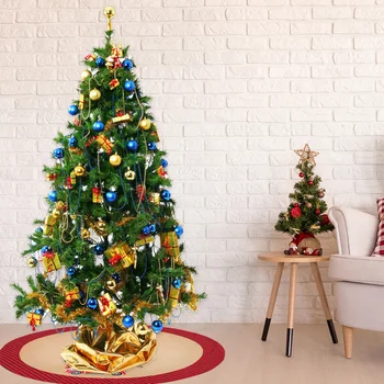 

Christmas Car Tree Skirt Cloth Base Tree Apron Festive Floor Mat for Home Tree Skirt New Year Decoration 121cm Xmas Gifts