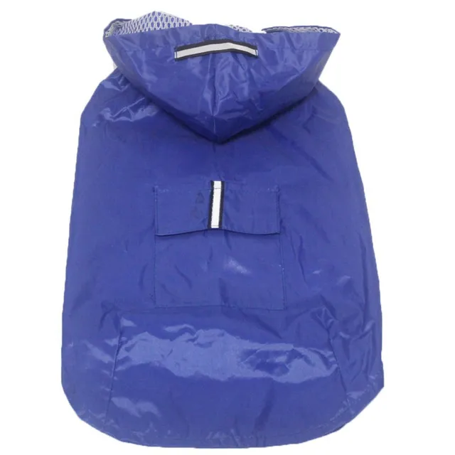 Pet's Hoodies Raincoat with Reflective Stripes Pet Outdoor Rain Jacket Poncho For Medium / Large Dog 3