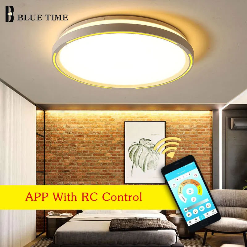 

Round Modern LED Ceiling Light For Study Room Dining Room Living Room Bedroom Home White LED Ceiling Lamps Luminaires 110V 220V