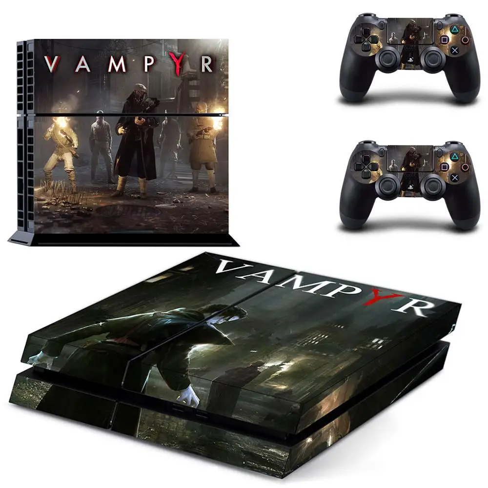 GYTM1599 Vampyr PS4 наклейки виниловые кожа PS 4 стикер Play station 4 Наклейки Обложка Pegatinas для playstation 4 консоли и 2 контроллера - Цвет: GYTM1599
