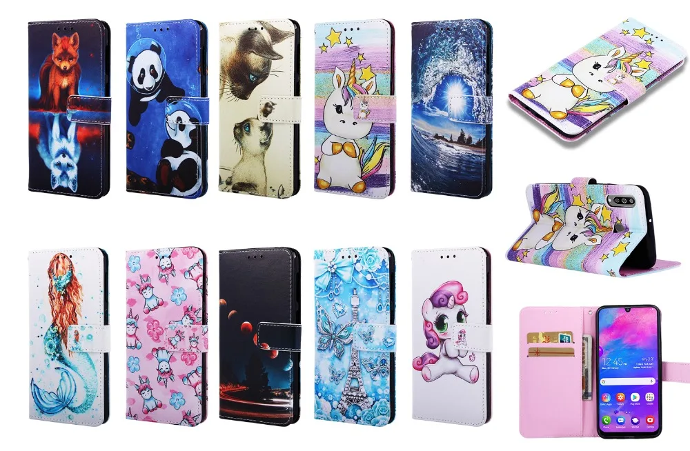 Кожаный чехол-книжка для Xiaomi Redmi Note 8T Note 8 Pro Note 7 Pro с изображением цветов, собак, солнца, милых животных, тигра, милый чехол для телефона s