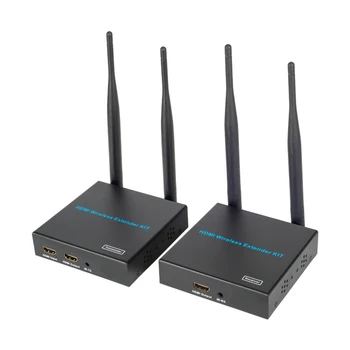 

HDMI Wireless Extender 100M Full HD 1080p@60 Hz HDMI 1.3 Local Loop-out With IR Remote Transmitter Receiver WIFI HDMI Extender
